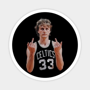 LARRY BIRD RETRO 90s MIDDLE FINGER Magnet